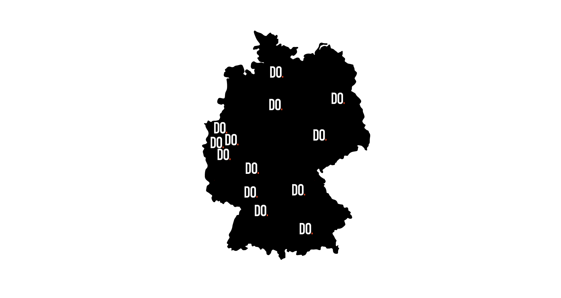 Deutschlandkarte Standorte Design Offices